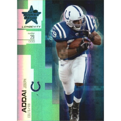 2007 Leaf Rookies and Stars Longevity Emerald #81 Joseph Addai