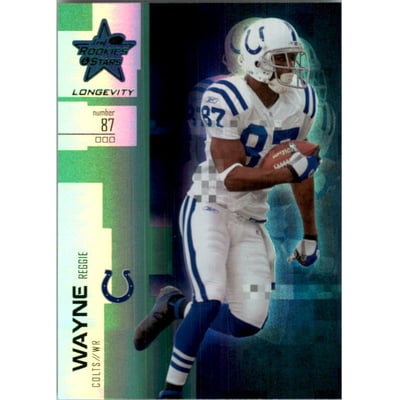 2007 Leaf Rookies and Stars Longevity Emerald #83 Reggie Wayne