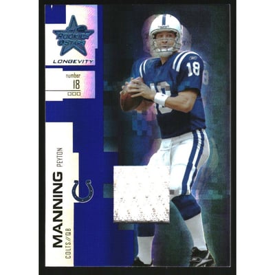 2007 Leaf Rookies and Stars Longevity Materials Sapphire #80 Peyton Manning