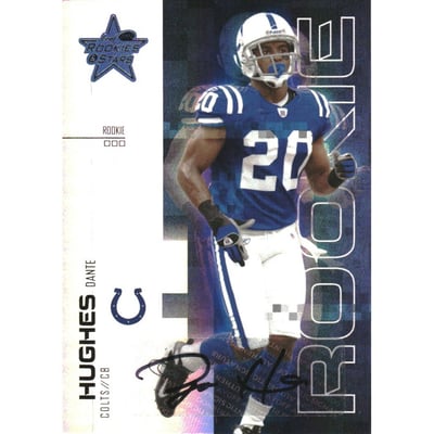 2007 Leaf Rookies and Stars Rookie Autographs Holofoil #137 Daymeion Hughes