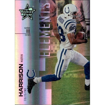 2007 Leaf Rookies and Stars Silver Holofoil #104 Marvin Harrison ELE