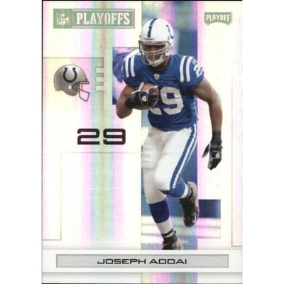2007 Playoff NFL Playoffs Gold Holofoil #43 Joseph Addai
