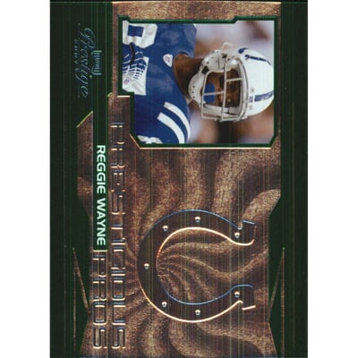 2007 Playoff Prestige Prestigious Pros Green #27 Reggie Wayne