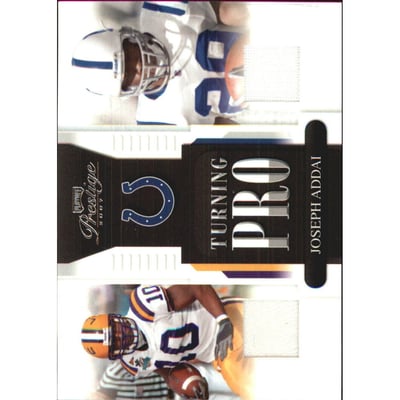 2007 Playoff Prestige Turning Pro Materials #3 Joseph Addai