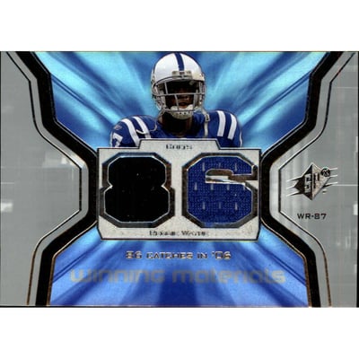 2007 SPx Winning Materials Stat #WMSRW1 Reggie Wayne