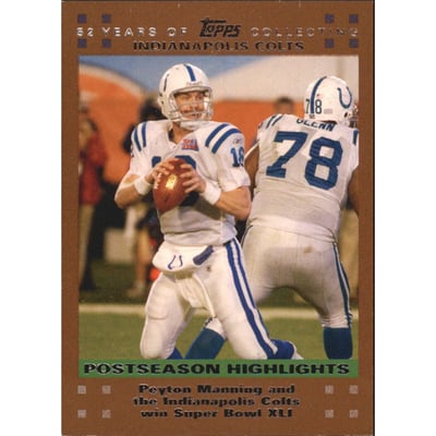 2007 Topps Copper #433 Peyton Manning PSH