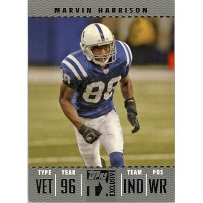 2007 Topps TX Exclusive Silver #70 Marvin Harrison