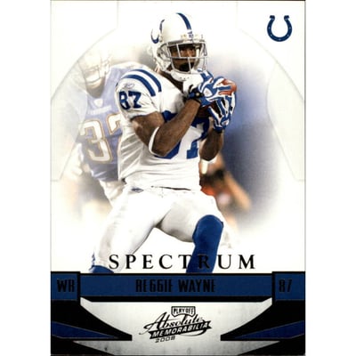 2008 Absolute Memorabilia Spectrum Silver Retail #65 Reggie Wayne