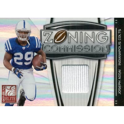 2008 Donruss Elite Zoning Commission Jerseys #4 Joseph Addai