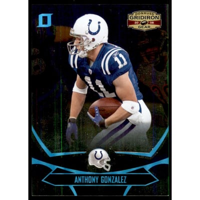 2008 Donruss Gridiron Gear Platinum Holofoil O's #45 Anthony Gonzalez