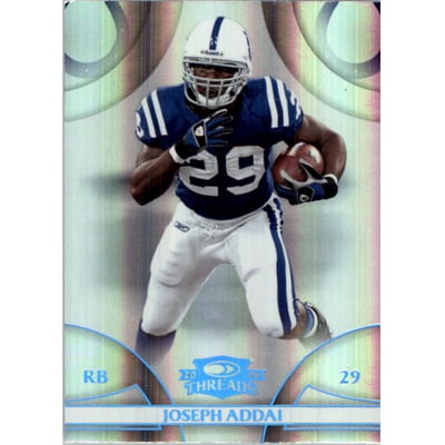 2008 Donruss Threads Platinum Holofoil #58 Joseph Addai