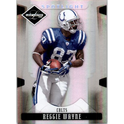 2008 Leaf Limited Silver Spotlight #45 Reggie Wayne