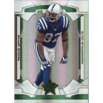 2008 Leaf Rookies and Stars Longevity Emerald #42 Reggie Wayne
