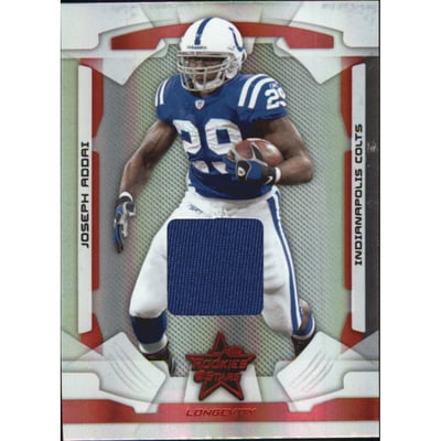 2008 Leaf Rookies and Stars Longevity Materials Ruby #41 Joseph Addai/250