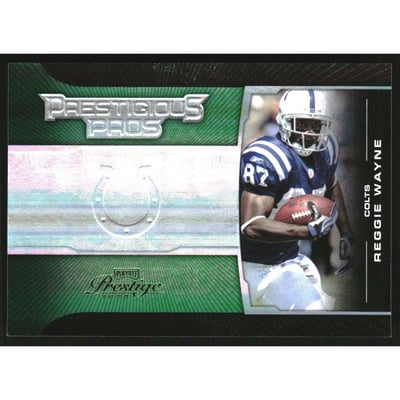 2008 Playoff Prestige Prestigious Pros Green #41 Reggie Wayne