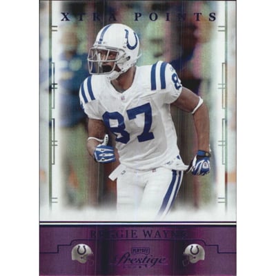 2008 Playoff Prestige Xtra Points Purple #43 Reggie Wayne