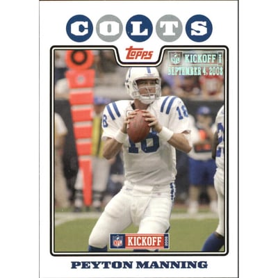 2008 Topps Kickoff Silver Holofoil #2 Peyton Manning