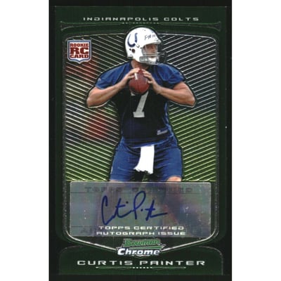 2009 Bowman Chrome Rookie Autographs #164 Curtis Painter E