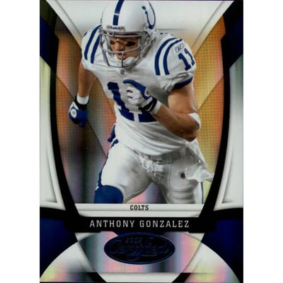 2009 Certified Mirror Blue #53 Anthony Gonzalez