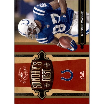 2009 Donruss Classics Sunday's Best Gold #33 Reggie Wayne