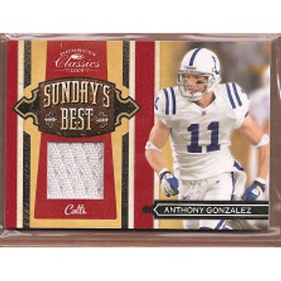 2009 Donruss Classics Sunday's Best Jerseys #5 Anthony Gonzalez