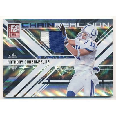 2009 Donruss Elite Chain Reaction Jerseys Prime #10 Anthony Gonzalez/50