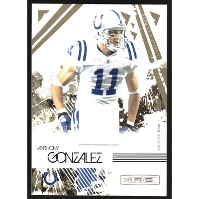 2009 Donruss Rookies and Stars Materials Gold #42 Anthony Gonzalez