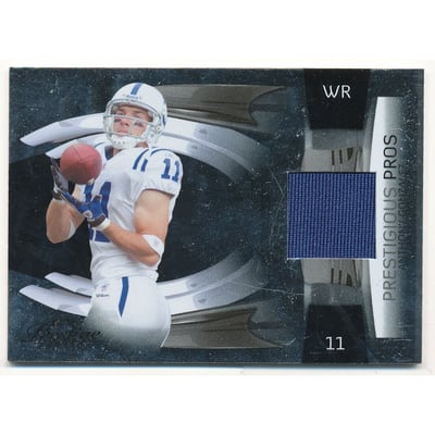 2009 Playoff Prestige Prestigious Pros Materials Black #4 Anthony Gonzalez