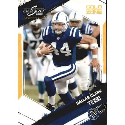 2009 Score Inscriptions Gold Zone #124 Dallas Clark
