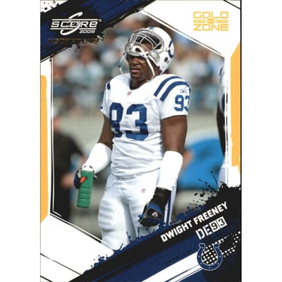 2009 Score Inscriptions Gold Zone #126 Dwight Freeney