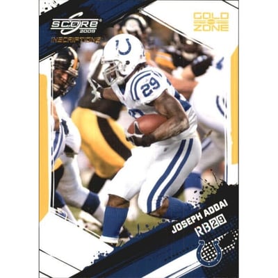 2009 Score Inscriptions Gold Zone #127 Joseph Addai
