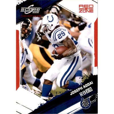 2009 Score Inscriptions Red Zone #127 Joseph Addai
