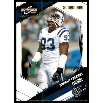 2009 Score Inscriptions Scorecard #126 Dwight Freeney