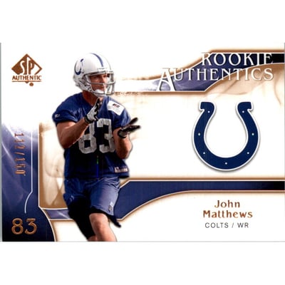 2009 SP Authentic Bronze #261 John Matthews