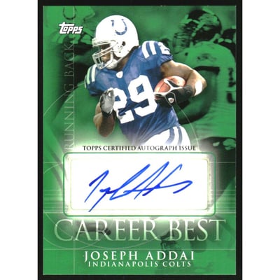 2009 Topps Career Best Autographs #JA1 Joseph Addai A