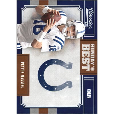 2010 Classics Sunday's Best #20 Peyton Manning