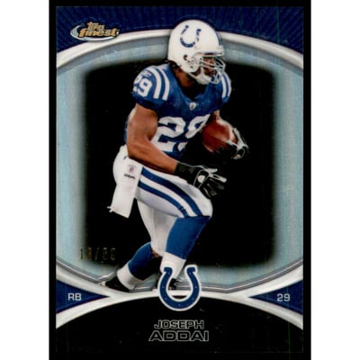 2010 Finest Black Refractors #34 Joseph Addai