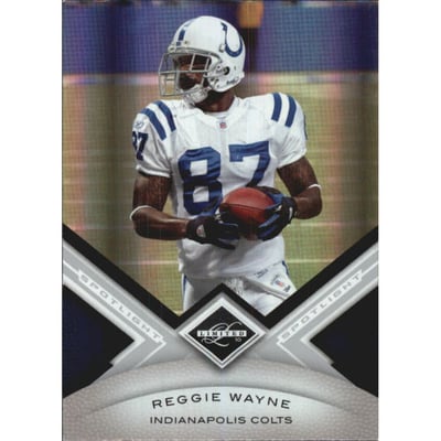2010 Limited Silver Spotlight #44 Reggie Wayne
