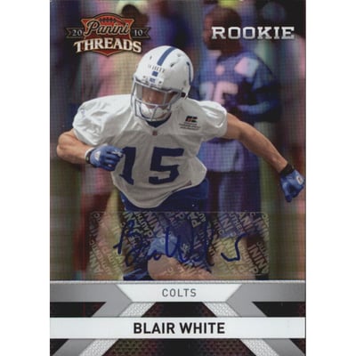 2010 Panini Threads Autographs Silver #208 Blair White/499