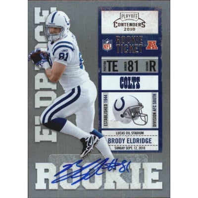 2010 Playoff Contenders #110 Brody Eldridge AU RC