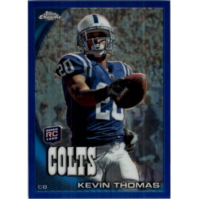 2010 Topps Chrome Blue Refractors #C199 Kevin Thomas