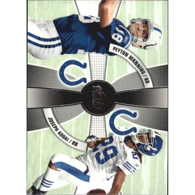 2010 Topps Prime 2nd Quarter #2Q2 Peyton Manning/Joseph Addai