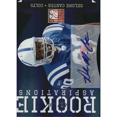 2011 Donruss Elite Aspirations Autographs #132 Delone Carter