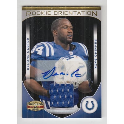 2011 Panini Gridiron Gear Rookie Orientation Jerseys Autographs #15 Delone Carter