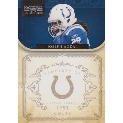 2011 Playoff National Treasures #64 Joseph Addai
