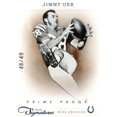 2011 Prime Signatures Prime Proof Blue #94 Jimmy Orr