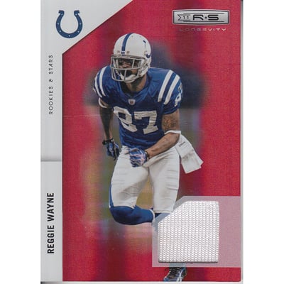 2011 Rookies and Stars Longevity Materials Ruby #67 Reggie Wayne/299