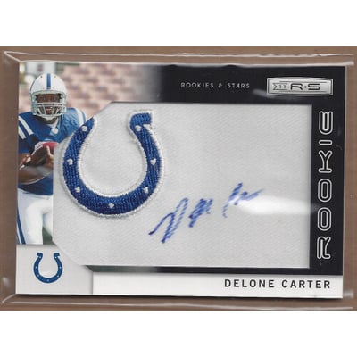 2011 Rookies and Stars #274 Delone Carter AU RC