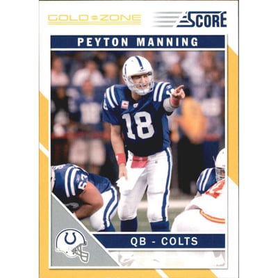 2011 Score Gold Zone #128 Peyton Manning