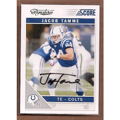 2011 Score Signatures #126 Jacob Tamme